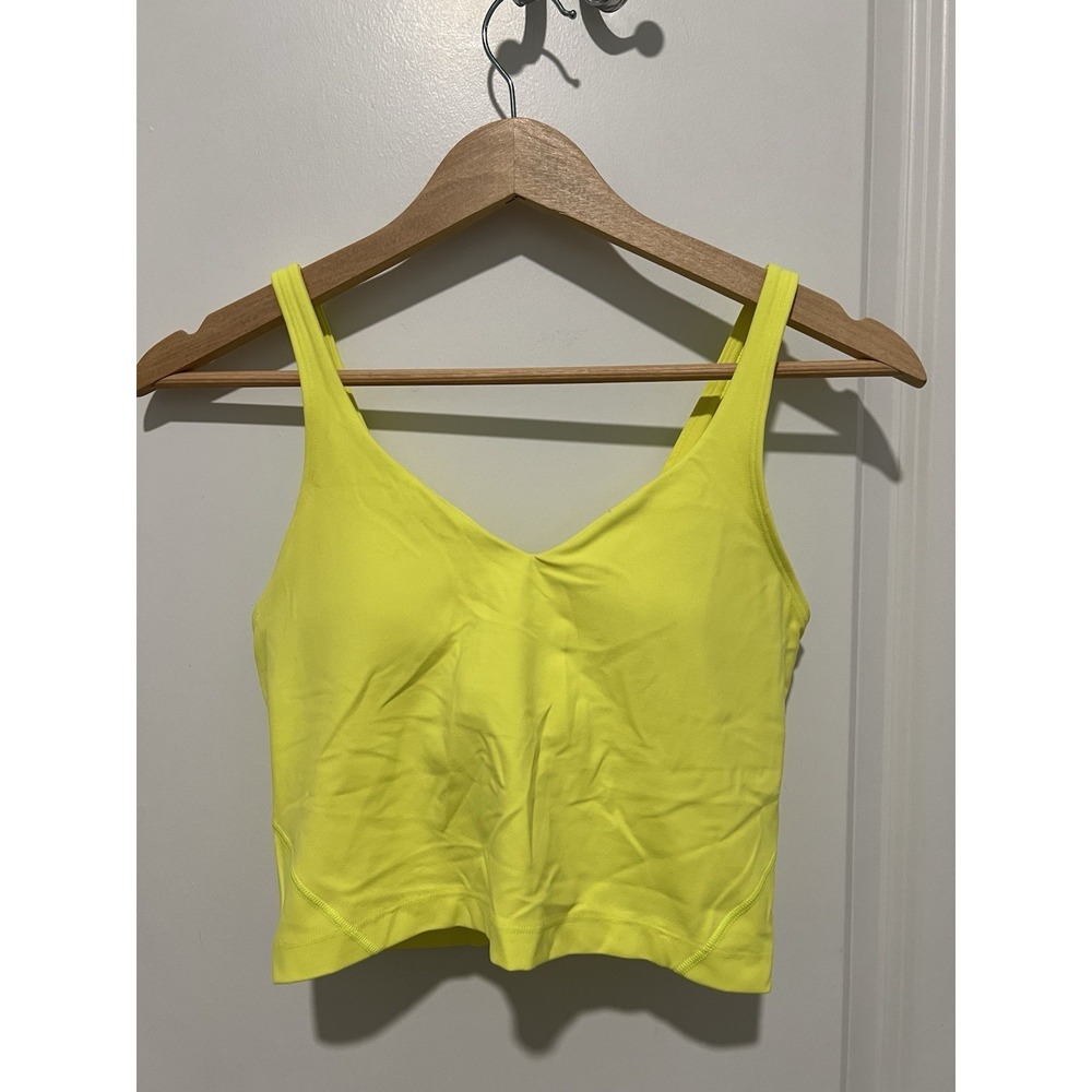 Lululemon Align Tank‎ Top Electric Lemon Womens Size 6 Yoga Athletic